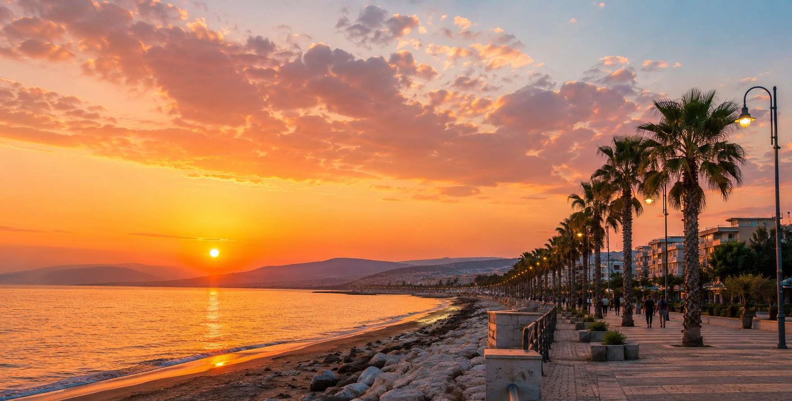 Lungomare di Catanzaro al tramonto