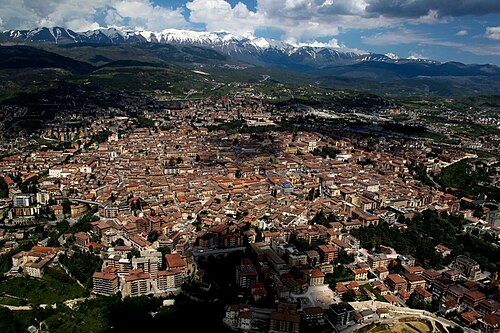 Abruzzo, L'Aquila, vista panoramica della città