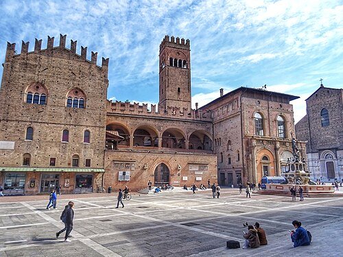 Piazza Maggiore a Bologna