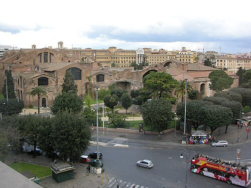 Roma, panoramica Terme di Diocleziano