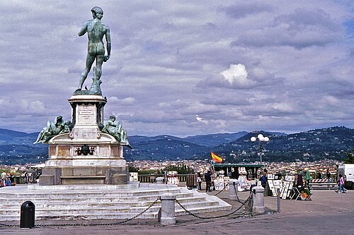Firenze, Piazzale Michelangelo con Statua David