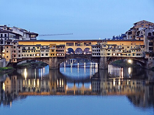 Firenze, Ponte Vecchio di sera