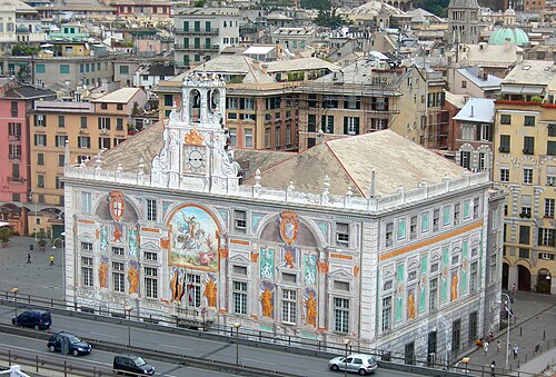 Genova, Palazzo delle Compere di San Giorgio, panoramica