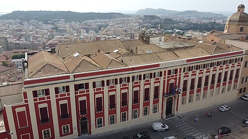 Cagliari, panoramica Palazzo Regio