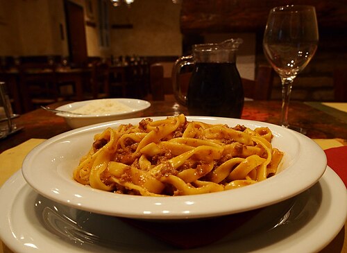 Tagliatelle al ragù bolognese